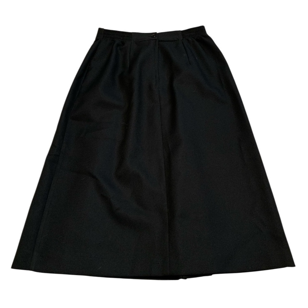 VINTAGE St Michael Marks & Spencer Black A-Line Maxi Skirt CAN 12